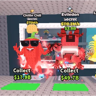 🔥【BUNDLE】 🎀 Chillin Chili 75M/S 🌮 Taco Mutation ➕ 🐦‍🔥 Eviledon 110.2M/S 💎 1 Mutation ✅ instant delivery