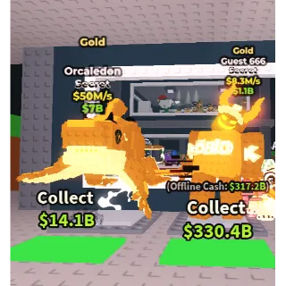 🔥【BUNDLES】🔥 Gold Orcaledon 50M/s ➕ 🎗️ Gold Guest 666 18.5M/S ✅ instant delivery