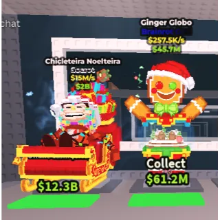 🔥【BUNDLE】🎅 Chicleteira Noelteira 15M/S ➕🎅 Ginger Globo 257K/S ✅ instant delivery