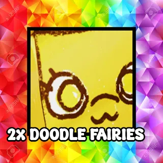2X Huge Golden Doodle fairies