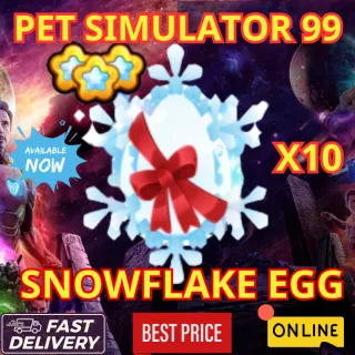 SNOWFLAKE EGG x10