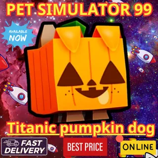 Titanic pumpkin dog