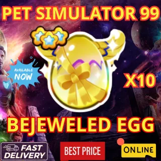 BEJEWELED EGG X10