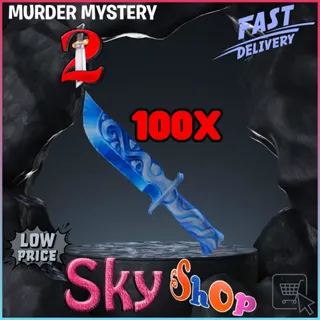 100x Frozen knife 2025 MM2