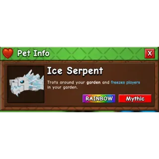 RAINBOW ICE SERPENT   GROW A GARDEN 2 