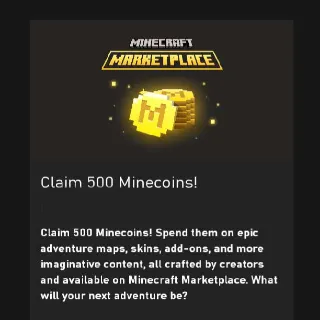 Minecraft 500 Minecoins