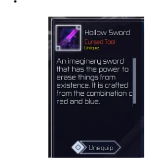 Hollow Sword (Hollow set - Sword)