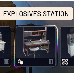 arc raiders Explosives Station 1-3 materials