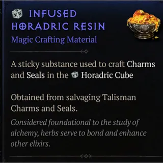  Diablo IV S14: Season of Death Awakening ⭐Carry Run – 1000 Infused Horadric Resin