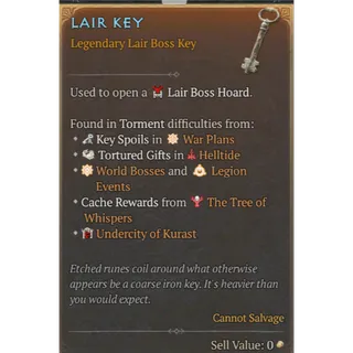  Diablo IV S14: Season of Death Awakening⭐*50 Lair Key