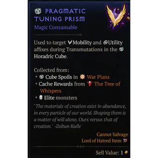  Diablo IV S14: Season of Death Awakening⭐x100 Pragmatic Tuning Prism