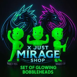 Set Glowing Bubbleheads