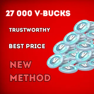 27000 V-Bucks / Approved method