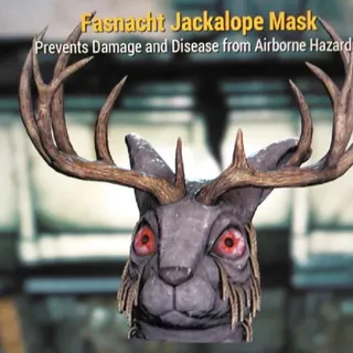 Fasnacht Jackalope Mask