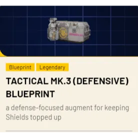 Tactical MK.3 (Defensive) Blueprint*1