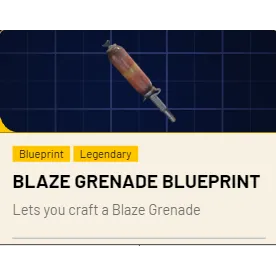 Blaze Grenade Blueprint*1