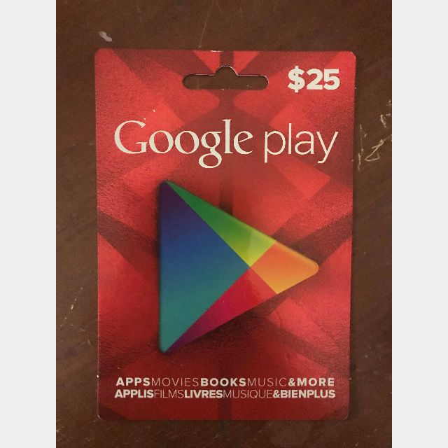 25 Google Play Gift Card Google Play Gift Cards Gameflip