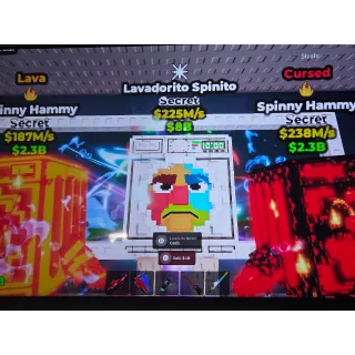 Steal a brainrot Lavadorito Spinito