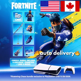 FLOWERING CHAOS BUNDLE CODE US CA 💥 AUTO DELIVERY 💥 FORTNITE