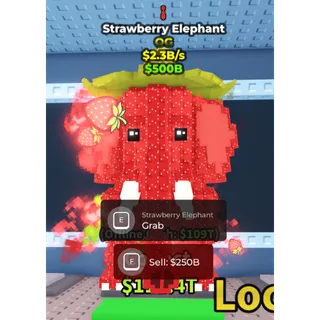 STRAWBERRY ELEPAHNT 2.3b 1 of 1 rare