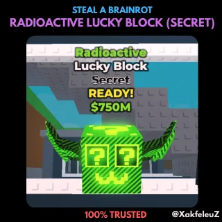 5x RADIOACTIVE LUCKY BLOCK (SECRET) | STEAL A BRAINROT