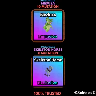 Skeleton Horse 6 Mutation + Medusa 10 Mutation