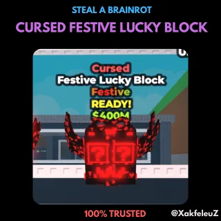 CURSED FESTIVE LUCKY BLOCK | STEAL A BRAINROT
