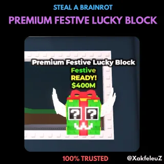 PREMIUM FESTIVE LUCKY BLOCK | STEAL A BRAINROT