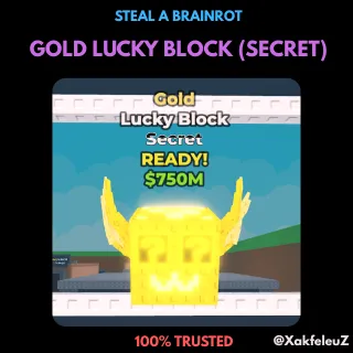 GOLD LUCKY BLOCK (SECRET) | STEAL A BRAINROT