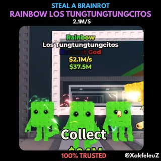 RAINBOW LOS TUNGTUNGTUNGCITOS (BRAINROT GOD) | STEAL A BRAINROT