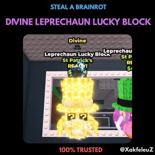 DIVINE LEPRECHAUN LUCKY BLOCK (1 MUTATION) | STEAL A BRAINROT