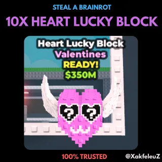 10x HEART LUCKY BLOCK | STEAL A BRAINROT