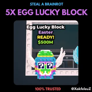 5x EGG LUCKY BLOCK | STEAL A BRAINROT
