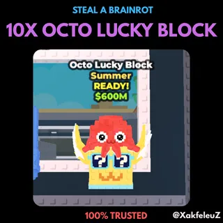 10X OCTO LUCKY BLOCK | STEAL A BRAINROT