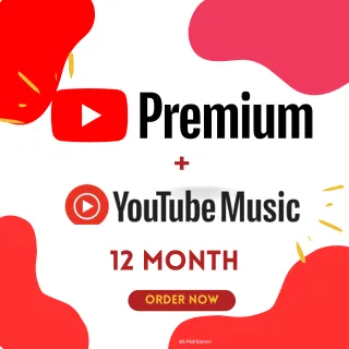 12-Month YouTube Premium + Music Subscription - Fast Activation & Delivery