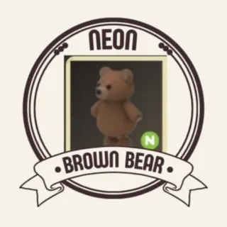 Neon Brown Bear