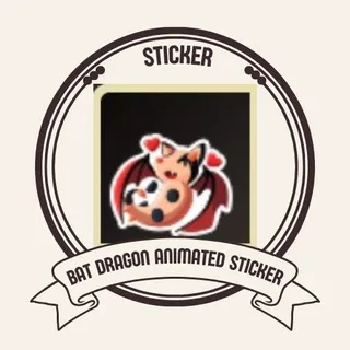 BAT DRAGON ANIMATED STICKER