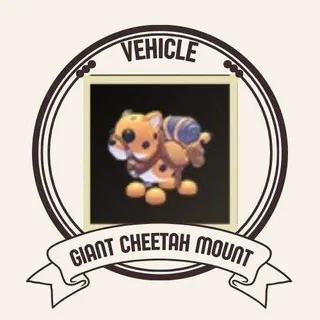 GIANT CHEETAH MOUNT