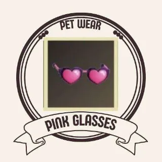 PINK HEART GLASSES