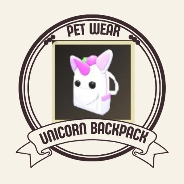 Adoptme Backpack Icon unicorn Backpack - Adopt Me Game Item - Gameflip