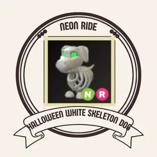 NR HALLOWEEN WHITE SKELETON DOG