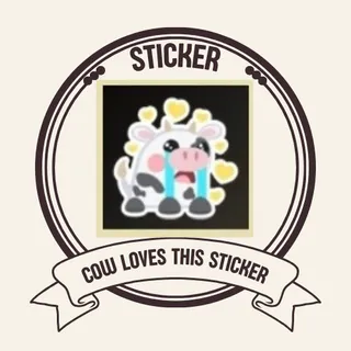 COW LOVES THIS STICKER