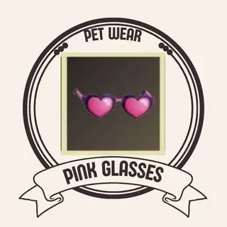 PINK HEART GLASSES