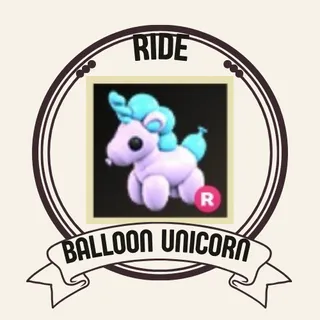 RIDE BALLOON UNICORN