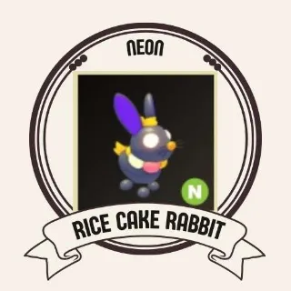 NEON RICE CAKE RABBIT