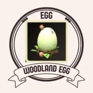 3x WOODLAND EGG
