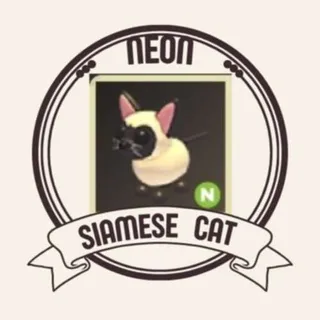 Neon Siamese Cat
