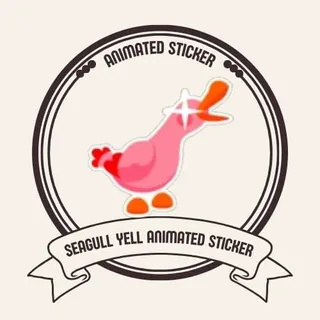 SEAGULL YELL ANIMATED STICKER