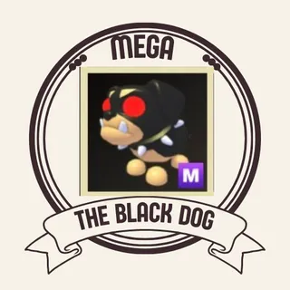mega the black dog