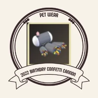 2022 birthday confetti cannon